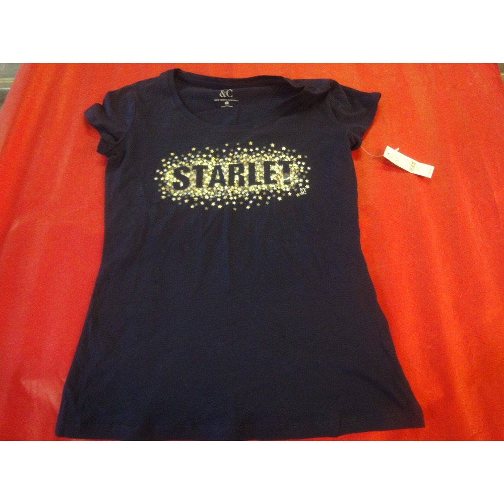 NY & Co New York company womens S‎ STARLET blue t-shirt NWT